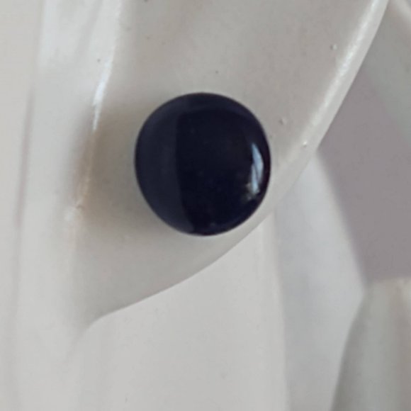 Handmade white polymer clay earrings. Boucles d'oreilles fait à la main - Picture 7 of 7